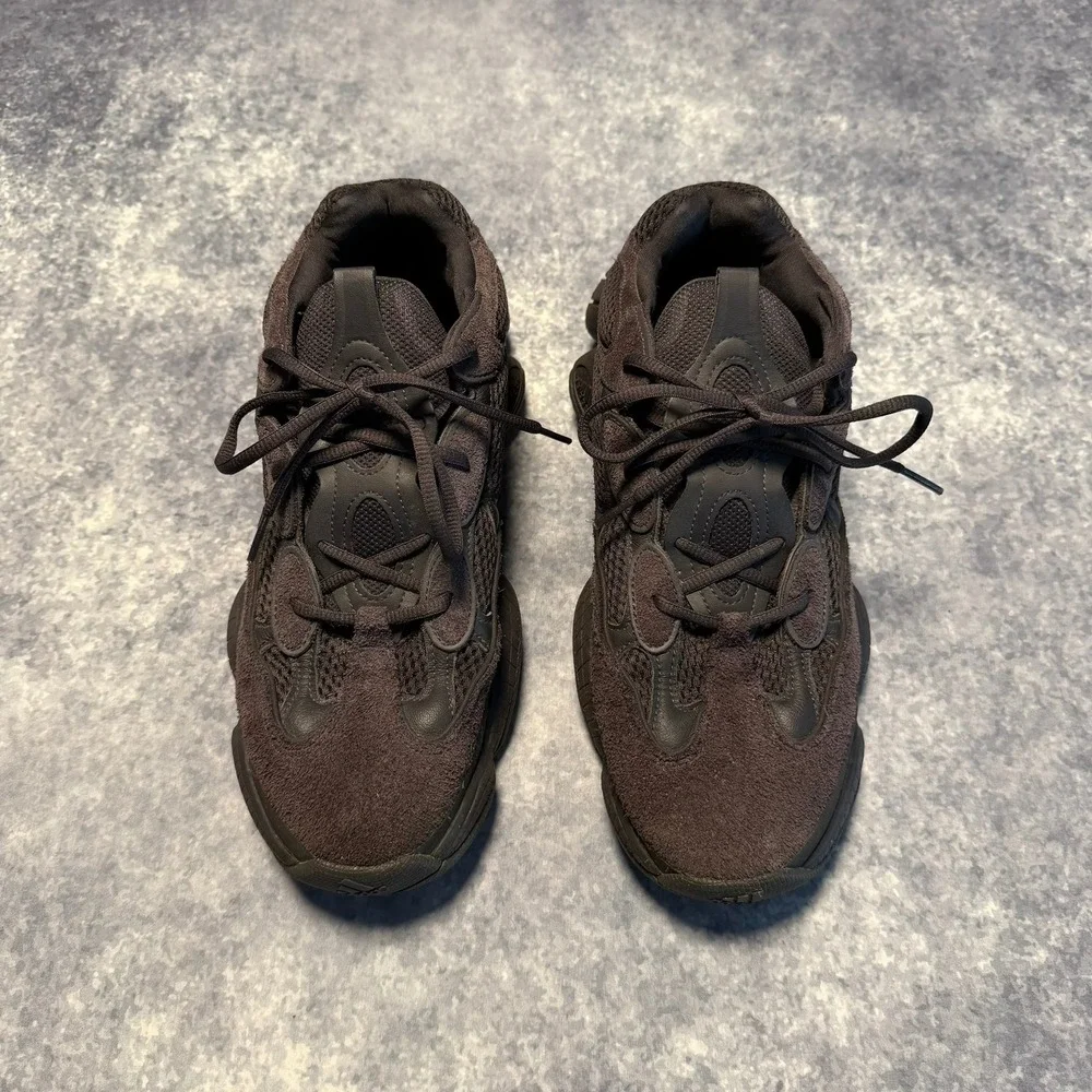 Adidas Yeezy 500‎ Utility Black Mens Sneakers F36640 Size 11.5 Low Top Shoes